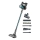 Concept VP6045 - Štapni ručni usisavač 2 u 1 ICONIC SUCTION PRO 450W/29,6V 2500 mAh plava