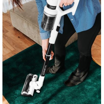 Concept VP6125 - Štapni i ručni usisavač 2 u 1 ICONIC Comfort Telescope 400 W/29,6 V 2000 mAh bijela