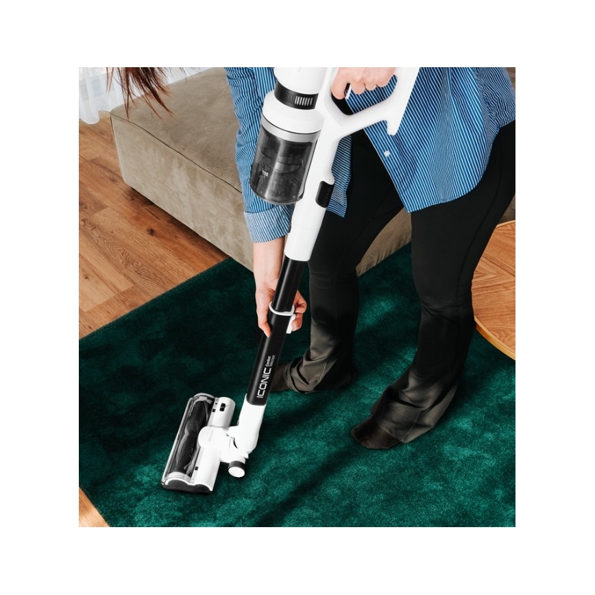 Concept VP6125 - Štapni i ručni usisavač 2 u 1 ICONIC Comfort Telescope 400 W/29,6 V 2000 mAh bijela