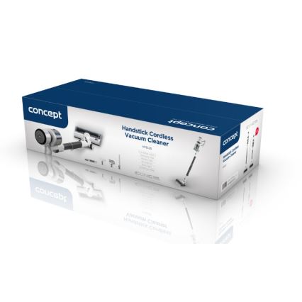 Concept VP6125 - Štapni i ručni usisavač 2 u 1 ICONIC Comfort Telescope 400 W/29,6 V 2000 mAh bijela