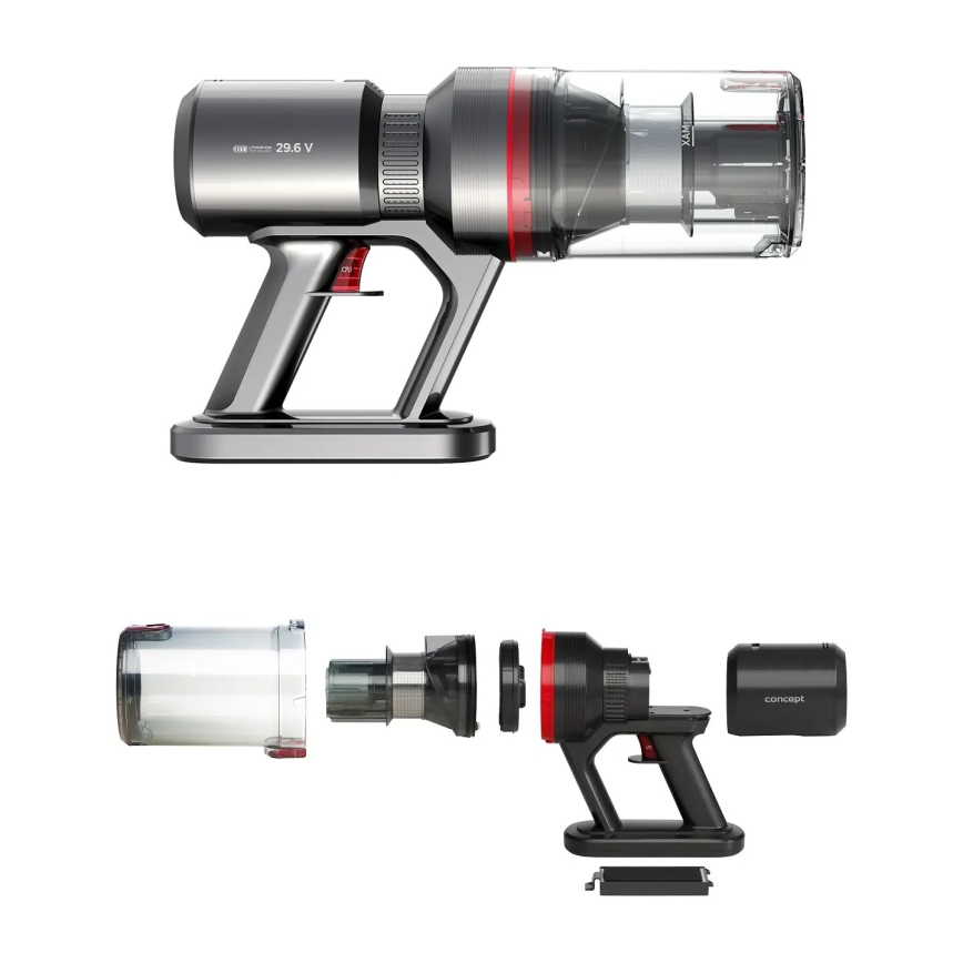 Concept VP6150 - Štapni usisavač 3u1 ULTIMATE UV POWER 500W/29,6V 2200 mAh crna