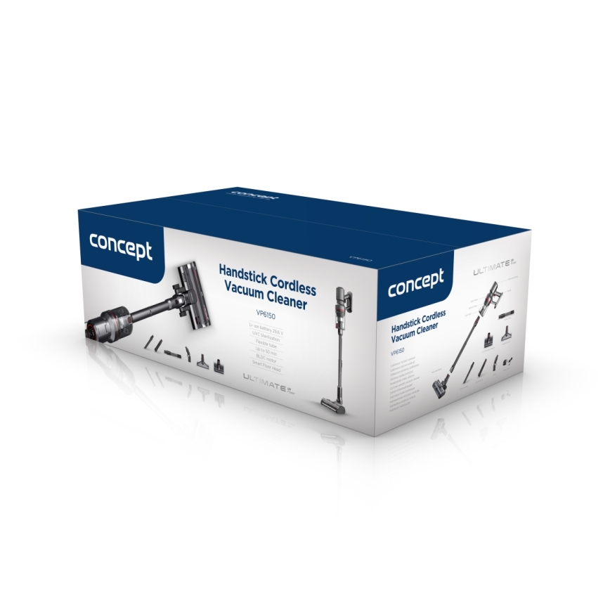 Concept VP6150 - Štapni usisavač 3u1 ULTIMATE UV POWER 500W/29,6V 2200 mAh crna