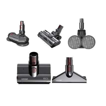 Concept VP6260 - Štapni usisavač 4 u 1 ULTIMATE PRO+ 500W/29,6V 2200 mAh crna