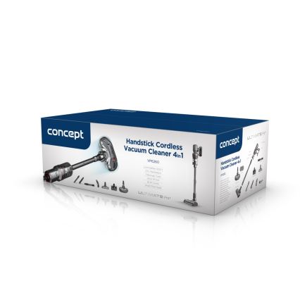 Concept VP6260 - Štapni usisavač 4 u 1 ULTIMATE PRO+ 500W/29,6V 2200 mAh crna