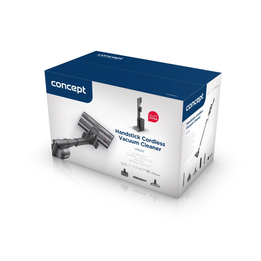 Concept VP6310 - Štapni usisavač 3u1 ULTIMATE COMPLETE LIGHT 420W/25,9V 2200 mAh crna