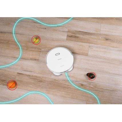 Concept VR4050 - Pametni robotski usisavač s mopom 2u1 OPTIMUS AQUA PRO LASER 3D 600W/230V 5200 mAh Wi-Fi bijeli