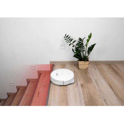 Concept VR4050 - Pametni robotski usisavač s mopom 2u1 OPTIMUS AQUA PRO LASER 3D 600W/230V 5200 mAh Wi-Fi bijeli
