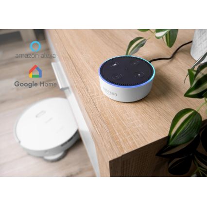 Concept VR4050 - Pametni robotski usisavač s mopom 2u1 OPTIMUS AQUA PRO LASER 3D 600W/230V 5200 mAh Wi-Fi bijeli