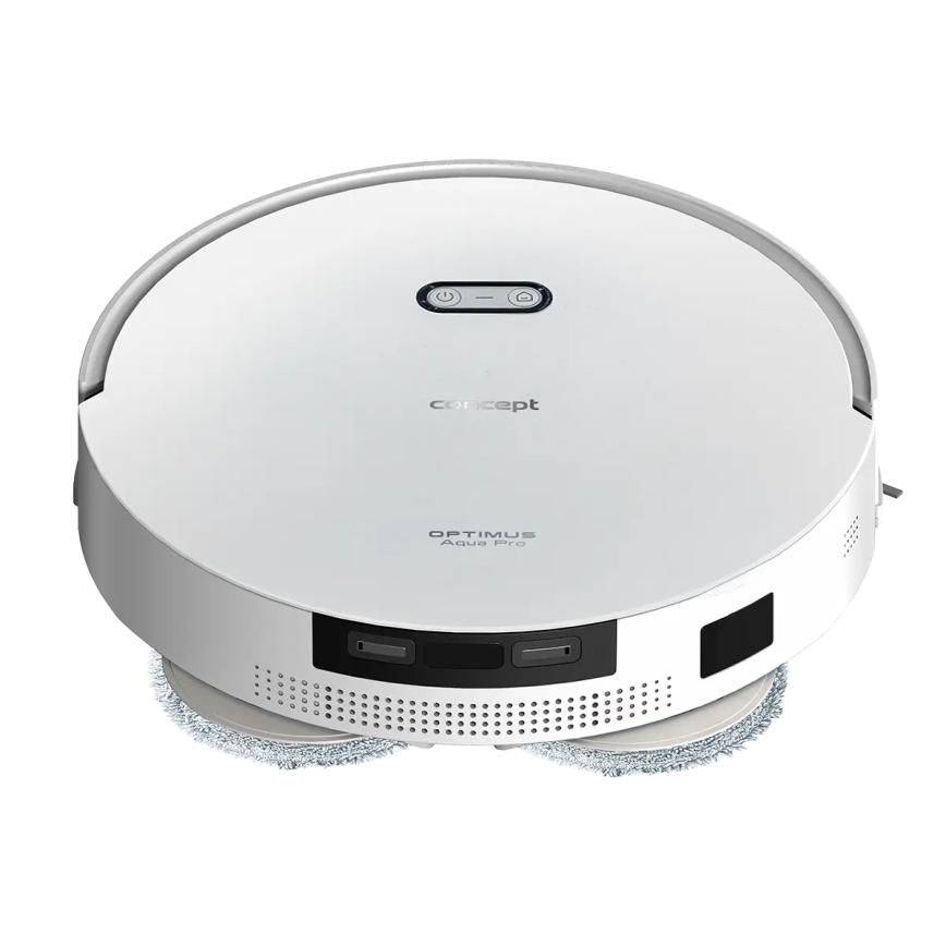 Concept VR4050 - Pametni robotski usisavač s mopom 2u1 OPTIMUS AQUA PRO LASER 3D 600W/230V 5200 mAh Wi-Fi bijeli