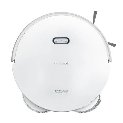 Concept VR4050 - Pametni robotski usisavač s mopom 2u1 OPTIMUS AQUA PRO LASER 3D 600W/230V 5200 mAh Wi-Fi bijeli