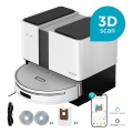 Concept VR4050 - Pametni robotski usisavač s mopom 2u1 OPTIMUS AQUA PRO LASER 3D 600W/230V 5200 mAh Wi-Fi bijeli