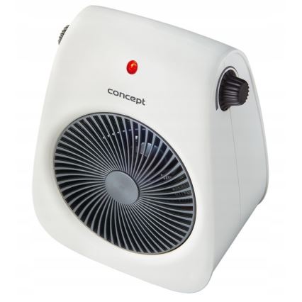 Concept vt7040 - Ventilator s grijačem 1000/2000W/230V bijela