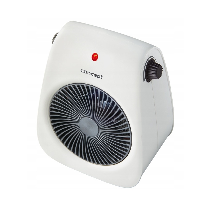 Concept vt7040 - Ventilator s grijačem 1000/2000W/230V bijela