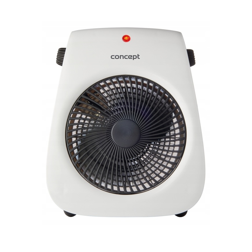 Concept vt7040 - Ventilator s grijačem 1000/2000W/230V bijela