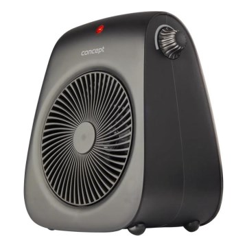 Concept vt7041 - Ventilator s grijačem 1000/2000W/230V crna