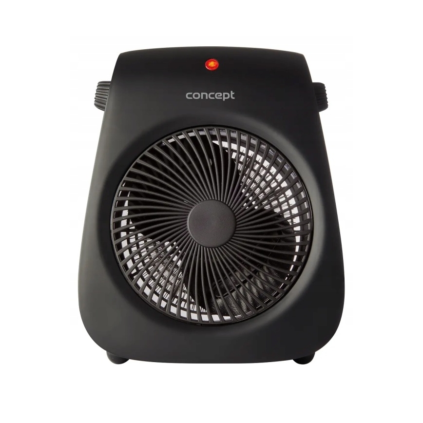 Concept vt7041 - Ventilator s grijačem 1000/2000W/230V crna