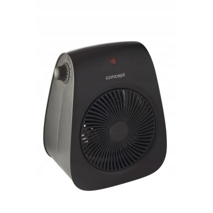 Concept vt7041 - Ventilator s grijačem 1000/2000W/230V crna