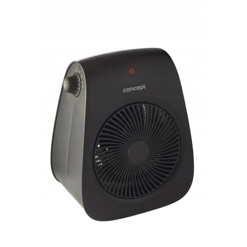 Concept vt7041 - Ventilator s grijačem 1000/2000W/230V crna
