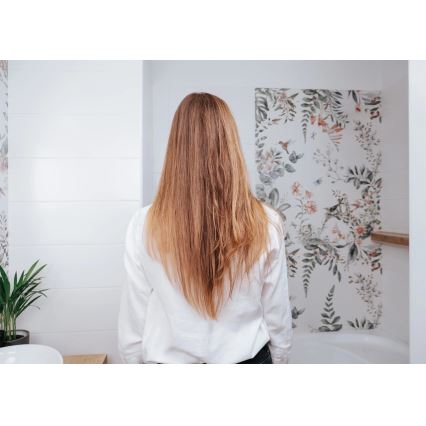 Concept VZ2110 - Ispravljač za kosu GLAM STYLE 48W/230V bijela/ružičasto zlato