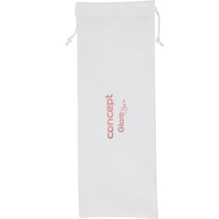 Concept VZ2110 - Ispravljač za kosu GLAM STYLE 48W/230V bijela/ružičasto zlato