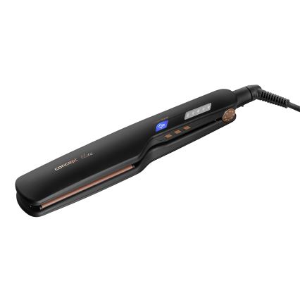 Concept VZ6010 - Parna pegla za kosu s LED zaslonom ELITE STEAM BOOST 54W/230V crna