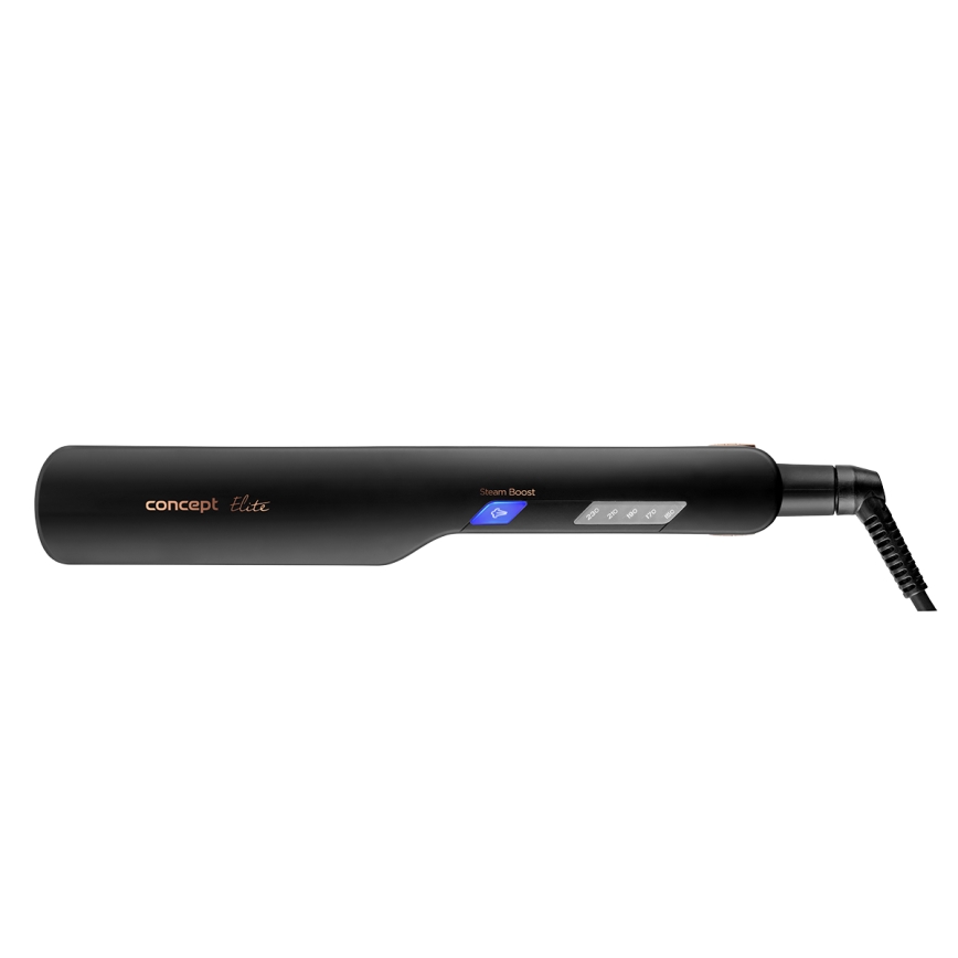 Concept VZ6010 - Parna pegla za kosu s LED zaslonom ELITE STEAM BOOST 54W/230V crna
