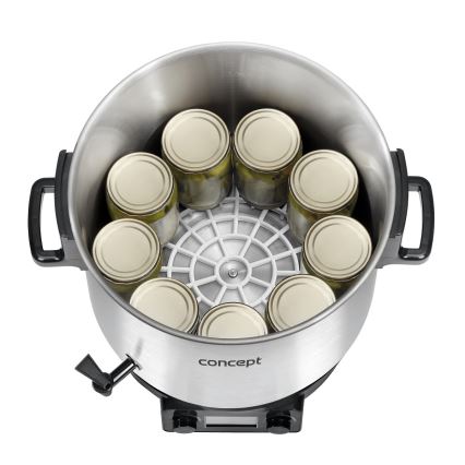 Concept ZH0040 - Lonac za konzerviranje 27 l 2000W/230V nehrđajući/crna