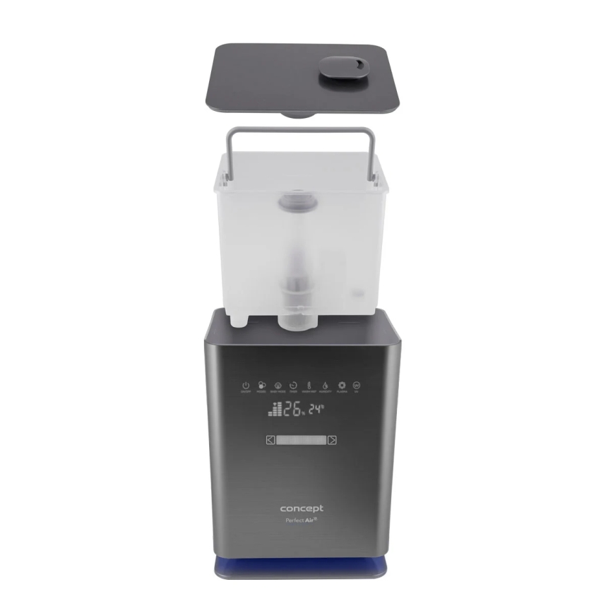 Concept ZV2021- Ovlaživač zraka s aroma difuzorom PERFECT AIR SMART 4,6 l 110W/230V Wi-Fi antracit + daljinski upravljač