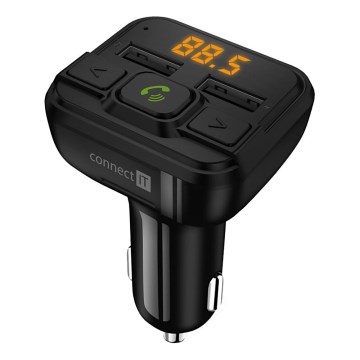 CONNECT IT CCC-8600-BK - FM transmiter za auto s handsfree funkcijom crna