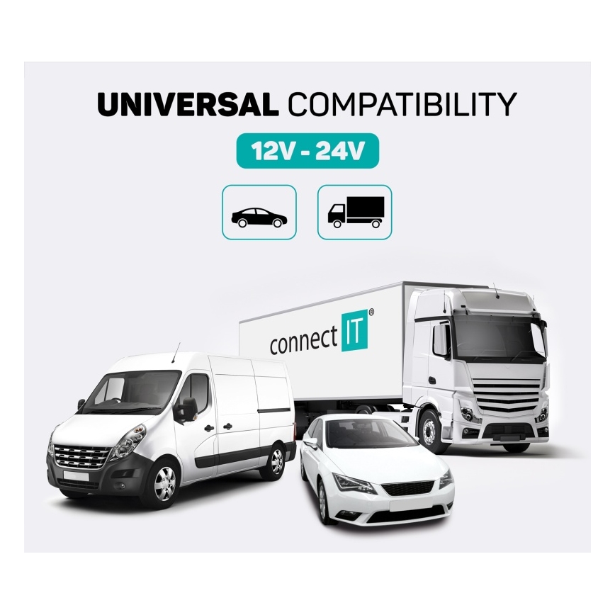 CONNECT IT CCC-8800-SL - FM transmiter za auto s handsfree funkcijom crna/srebrna