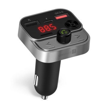 CONNECT IT CCC-8900-AN - FM transmiter za auto s handsfree funkcijom crna/srebrna