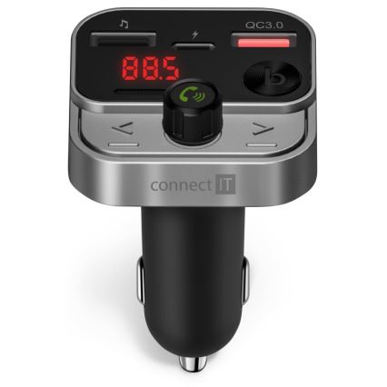CONNECT IT CCC-8900-AN - FM transmiter za auto s handsfree funkcijom crna/srebrna