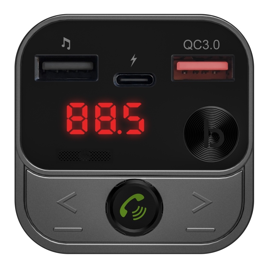 CONNECT IT CCC-8900-AN - FM transmiter za auto s handsfree funkcijom crna/srebrna
