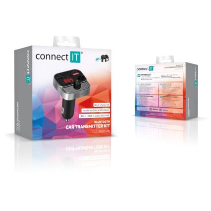 CONNECT IT CCC-8900-AN - FM transmiter za auto s handsfree funkcijom crna/srebrna
