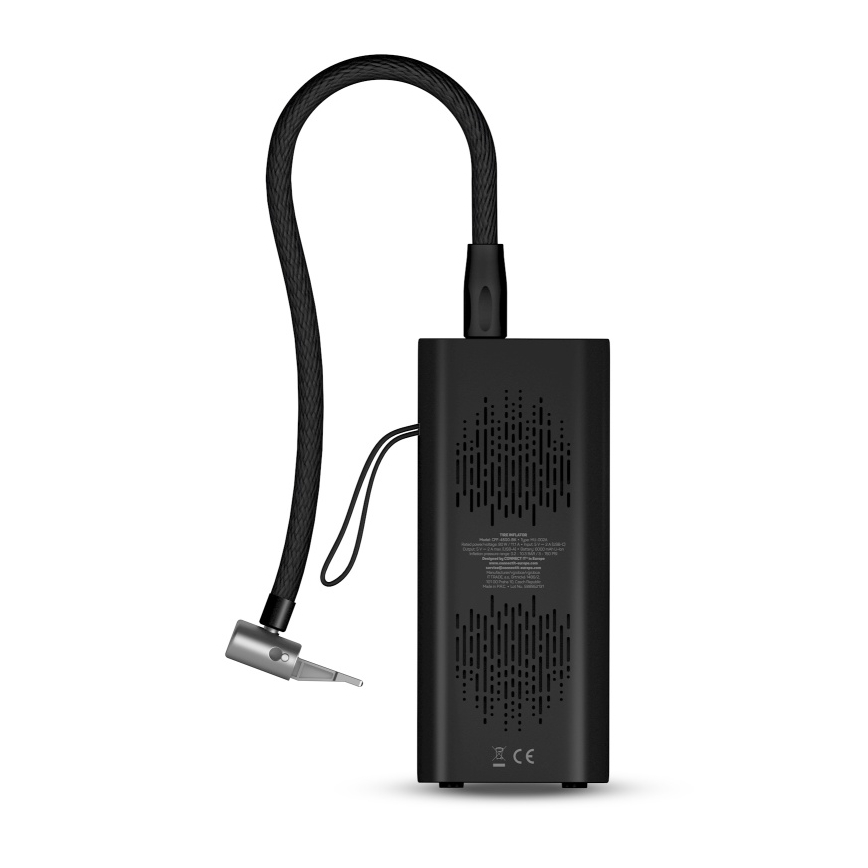 CONNECT IT CFF-4500-BK - Digitalni prijenosni kompresor AirFlow 80W/6000 mAh crni