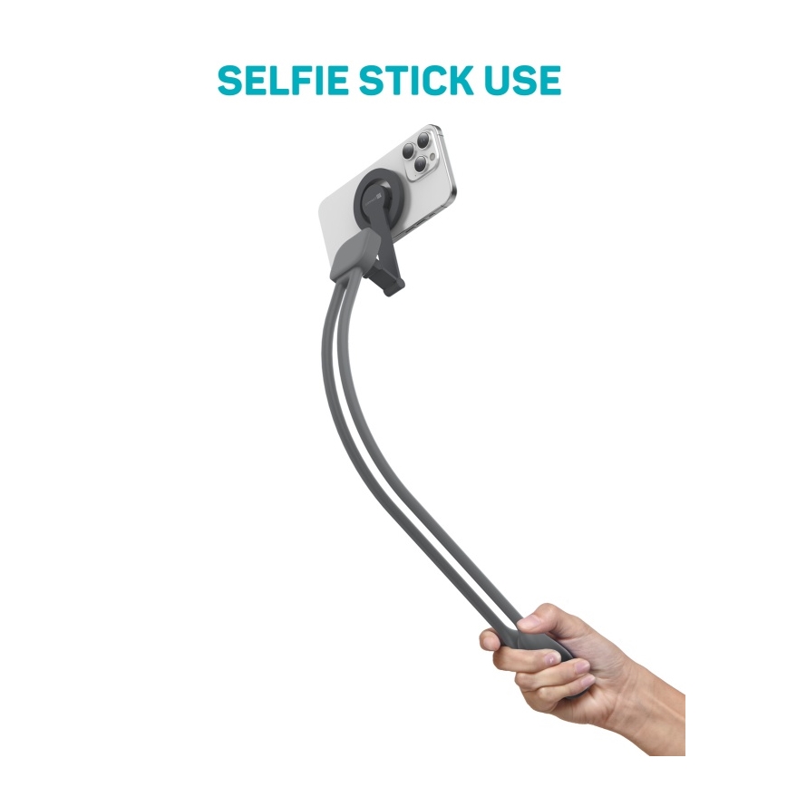 CONNECT IT CFF-6020-GY - Fleksibilni magnetski držač telefona za oko vrata MagSafe