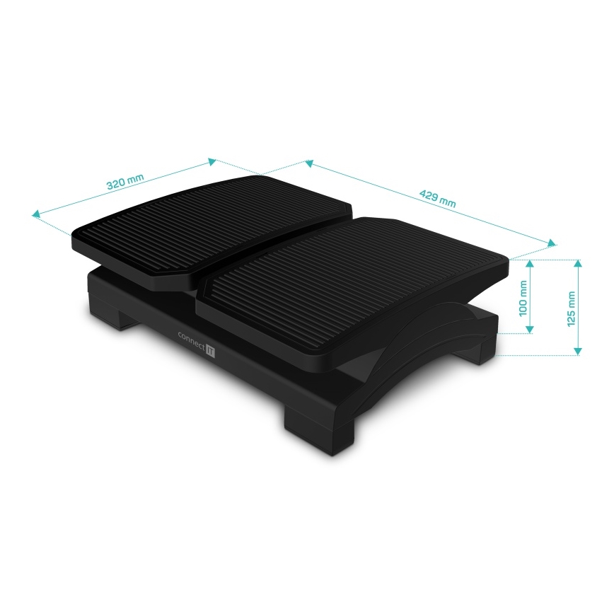 CONNECT IT CFH-4100-BK - Podesivi oslonac za noge crna