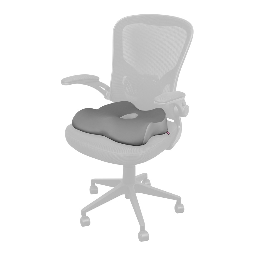 CONNECT IT CFH-5901-GY - Anatomski jastuk za stolicu siva