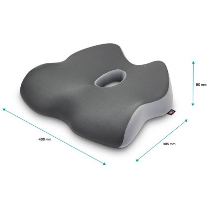 CONNECT IT CFH-5901-GY - Anatomski jastuk za stolicu siva