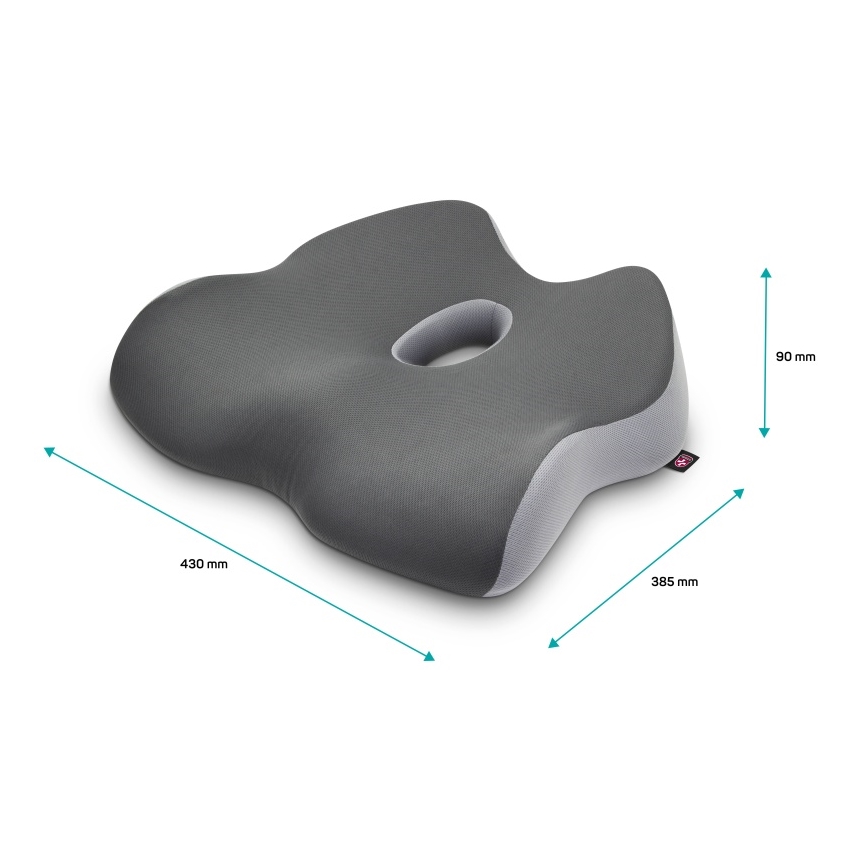 CONNECT IT CFH-5901-GY - Anatomski jastuk za stolicu siva