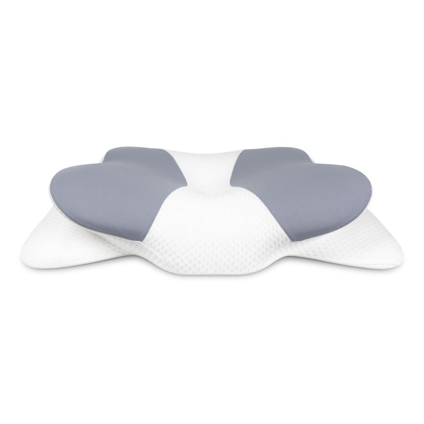 CONNECT IT CFH-6032-WH - Anatomski jastuk Gemini bijela/siva