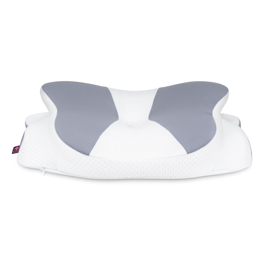 CONNECT IT CFH-6032-WH - Anatomski jastuk Gemini bijela/siva