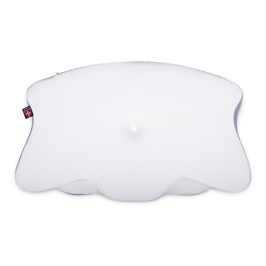CONNECT IT CFH-6032-WH - Anatomski jastuk Gemini bijela/siva