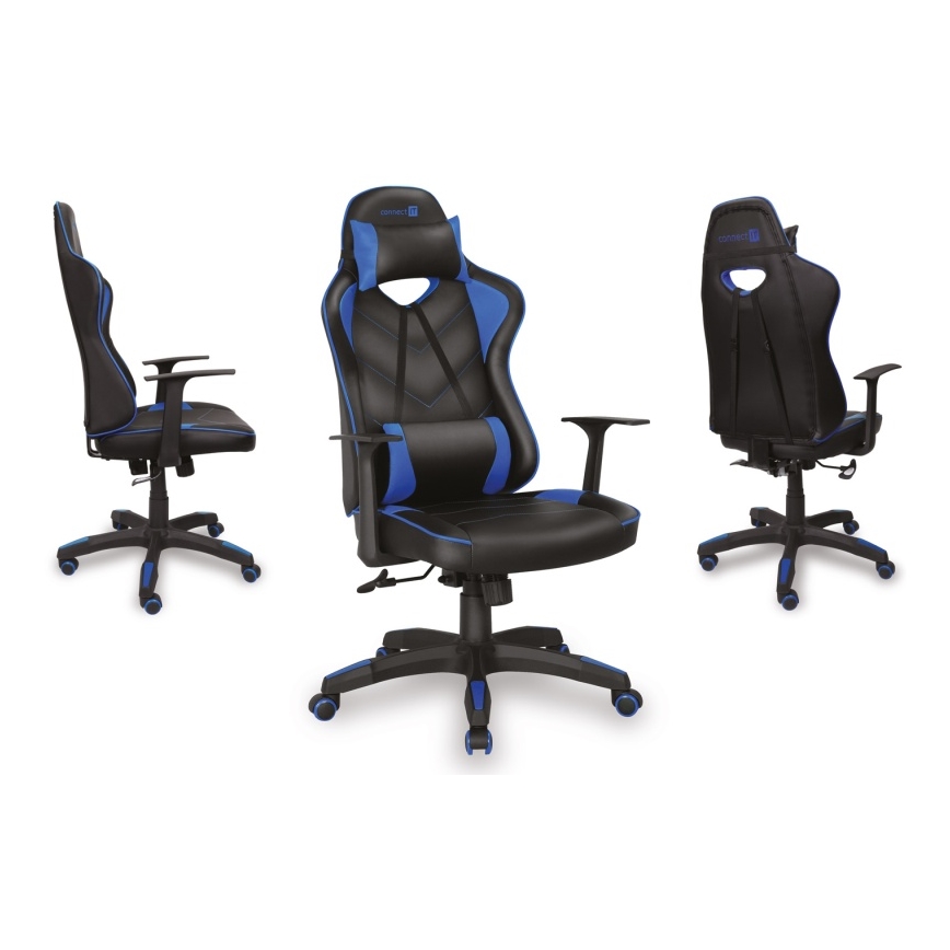 CONNECT IT CGC-0700-BL - Gaming stolica LeMans Pro crna/plava