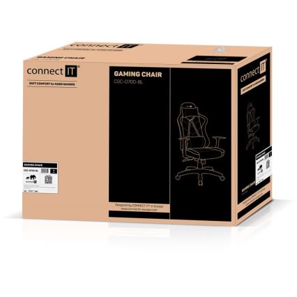 CONNECT IT CGC-0700-BL - Gaming stolica LeMans Pro crna/plava