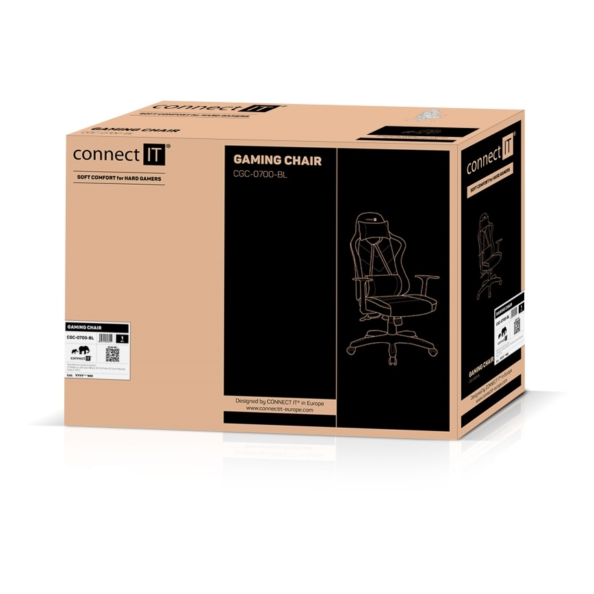 CONNECT IT CGC-0700-BL - Gaming stolica LeMans Pro crna/plava