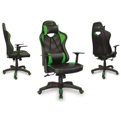 CONNECT IT CGC-0700-GR - Gaming stolica LeMans Pro crna/zelena