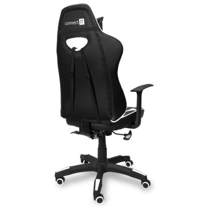 CONNECT IT CGC-0700-WH - Gaming stolica LeMans Pro crna/bijela