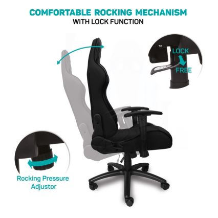 CONNECT IT CGC-1200-BK - Gaming stolica Monaco Pro crna
