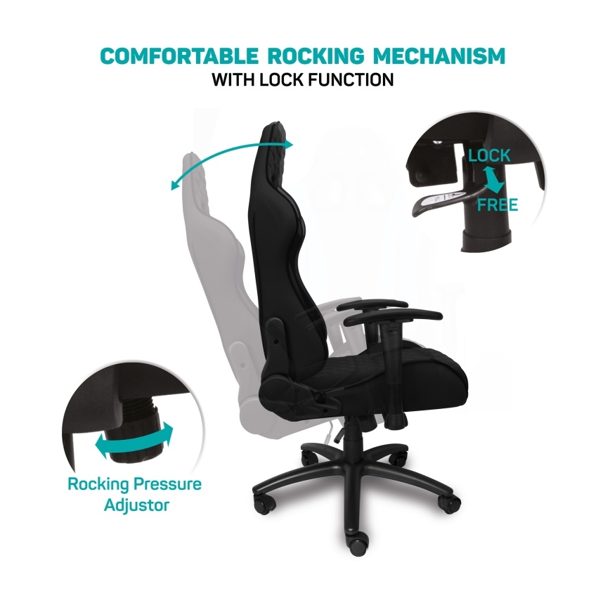 CONNECT IT CGC-1200-BK - Gaming stolica Monaco Pro crna